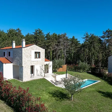 Mediterrane Steinvilla Mit Privatpool, Toller Aussicht, Starkem Wifi, Bbq Višnjan